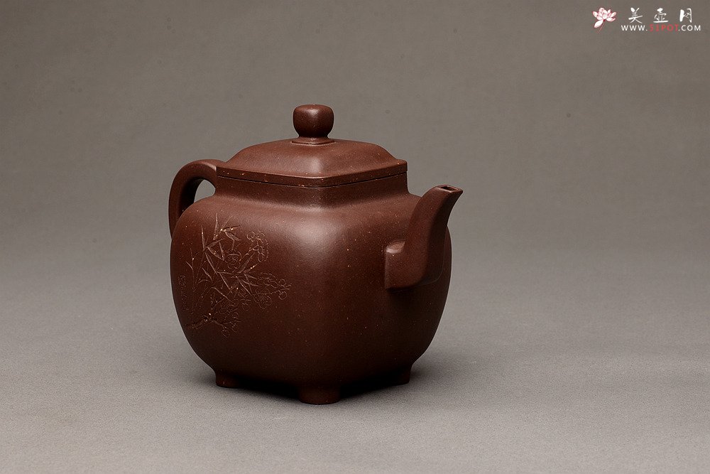 紫砂壶图片：许国良风雅装饰 实力许浒 浑厚高俊 精品代表作 全手鸣远四方 - 美壶网