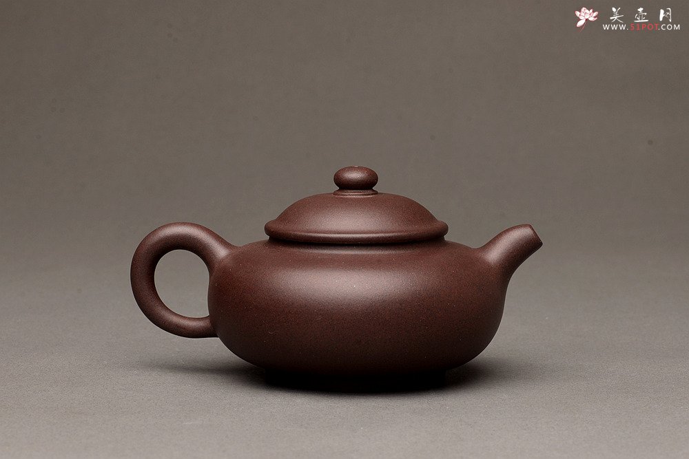 紫砂壶图片：美壶特惠 泓渝山房新品 扁潘壶 有趣实用 - 美壶网
