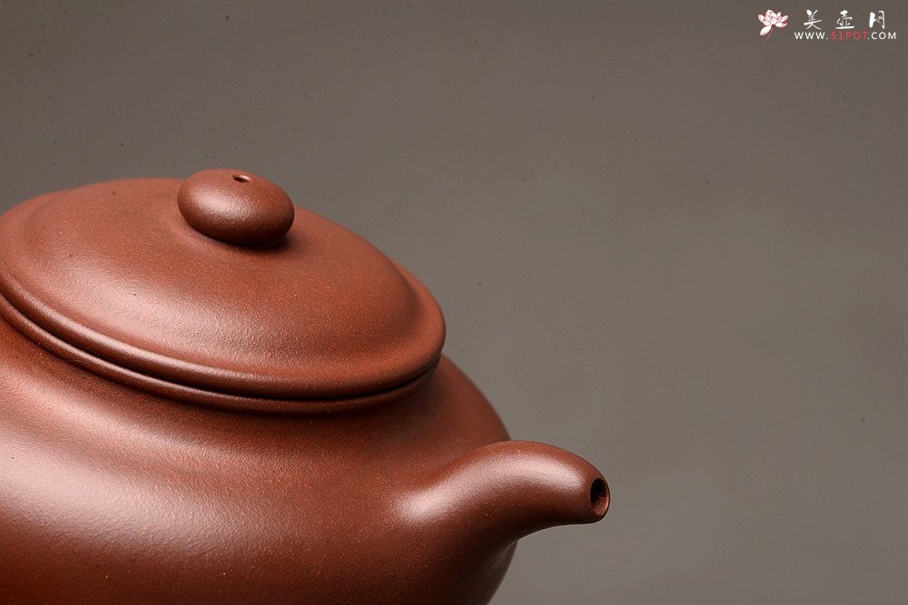 紫砂壶图片：徐正涛乙未年初冬全手作品  清秀俊雅 上等紫泥 仿古 - 美壶网