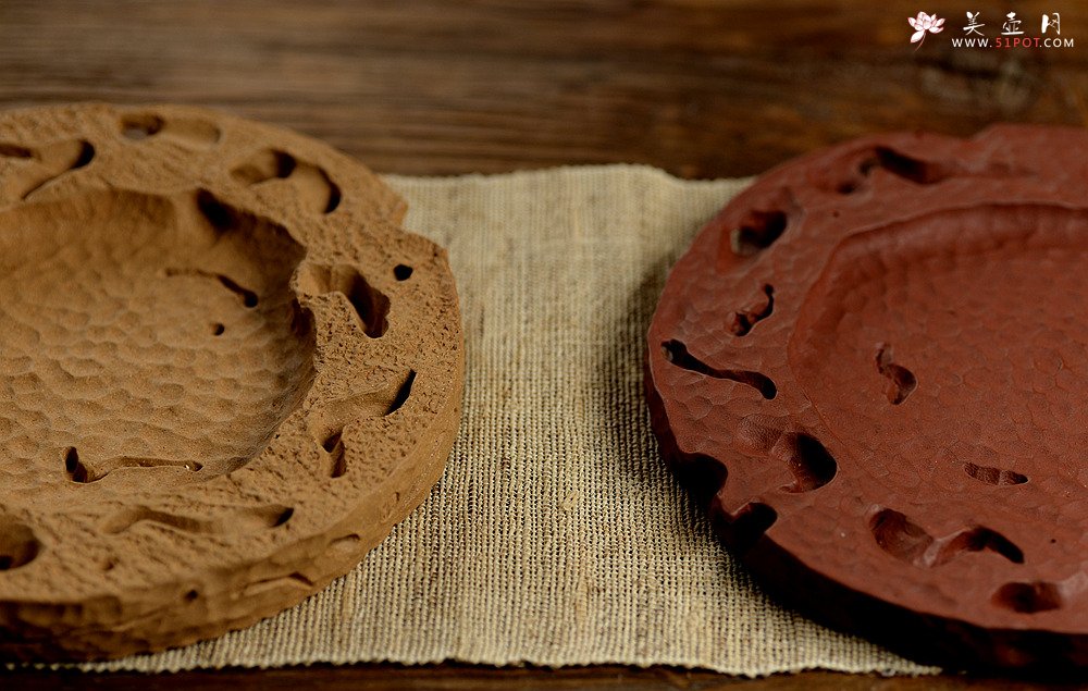 紫砂壶图片：美壶特惠 造型新颖~~非常好玩 全手工太湖石干泡台 - 美壶网