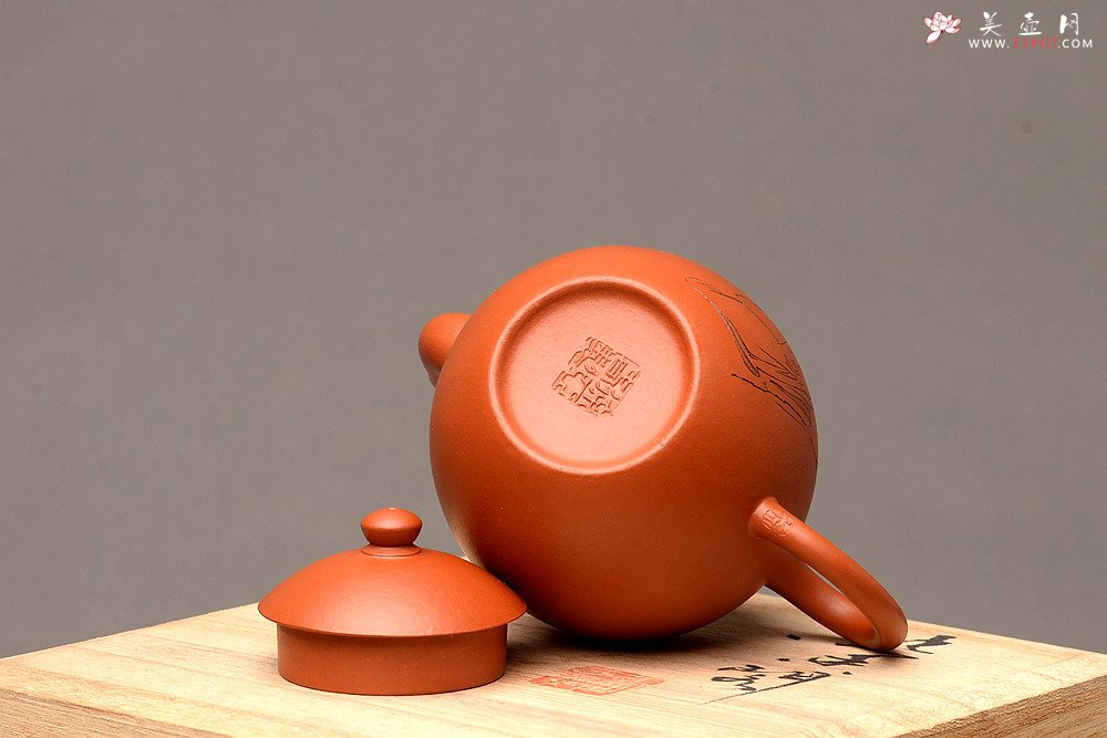 紫砂壶图片：徐亚春新品 优质朱泥 秀气可人 元静 游心堂主人装饰 - 美壶网