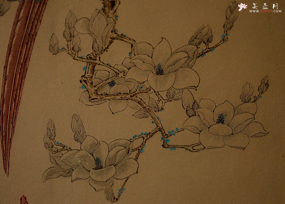 紫砂壶图片：谭华斌精心装饰 壁画 韵味十足 送礼自珍佳作 - 美壶网