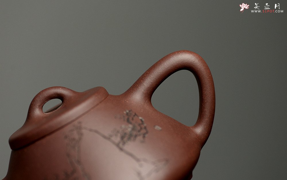 紫砂壶图片：周斌全手子冶石瓢 做工精致 器形端正~ 骨肉均挺 原矿老紫泥 - 美壶网
