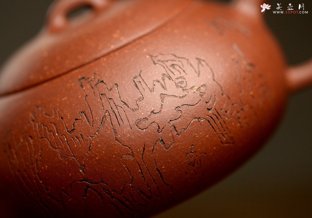 紫砂壶图片：美壶特惠 路达全手新品 温润可人 扁而不僵 全手扁腹 - 美壶网