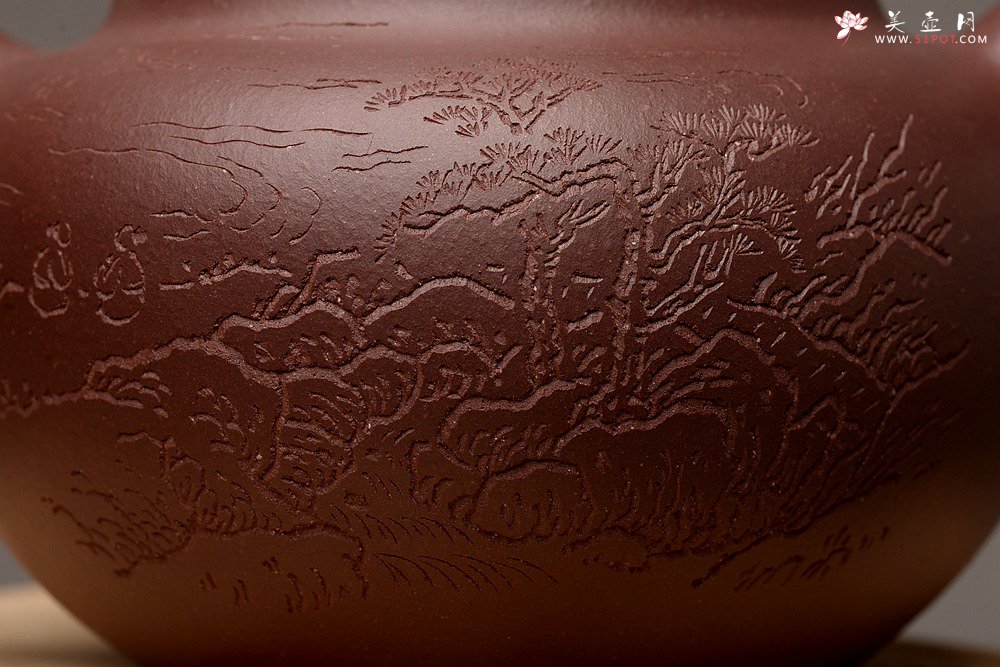 紫砂壶图片：张智耀新作 饱满敦厚 全手圆乐 张听刚装饰 - 美壶网