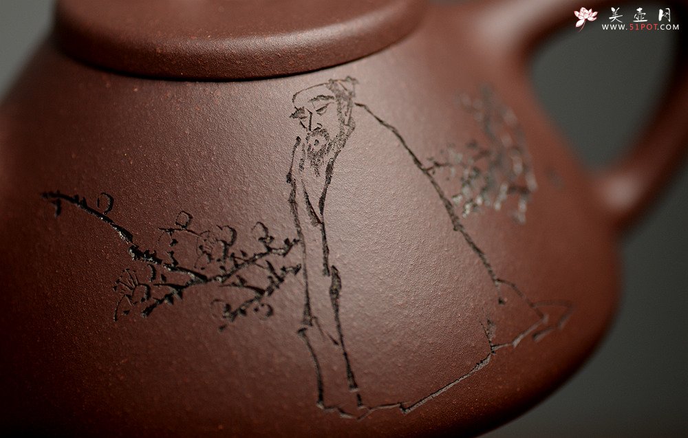 紫砂壶图片：周斌全手子冶石瓢 做工精致 器形端正~ 骨肉均挺 原矿老紫泥 - 美壶网