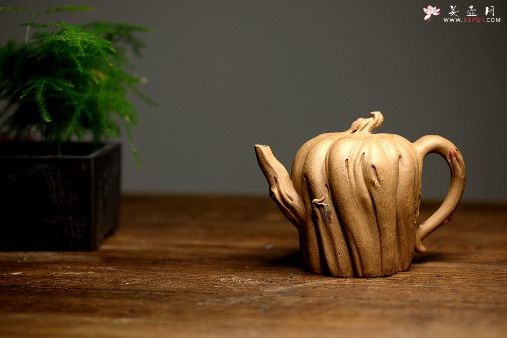 紫砂壶图片：刘秀全手经典新品 自然生动 古朴之味~~全手树魂 - 美壶网