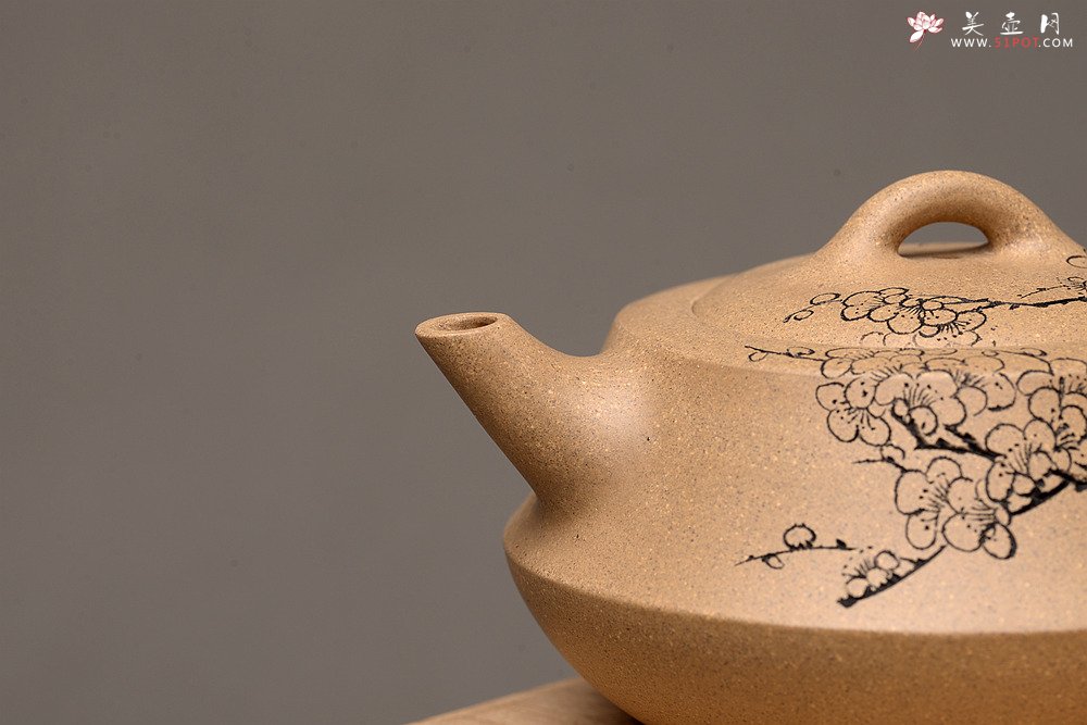 紫砂壶图片：文气之作 扁础 - 美壶网