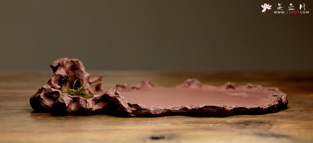 紫砂壶图片：学院派风格~非常好玩的作品 全手工干泡台 - 美壶网