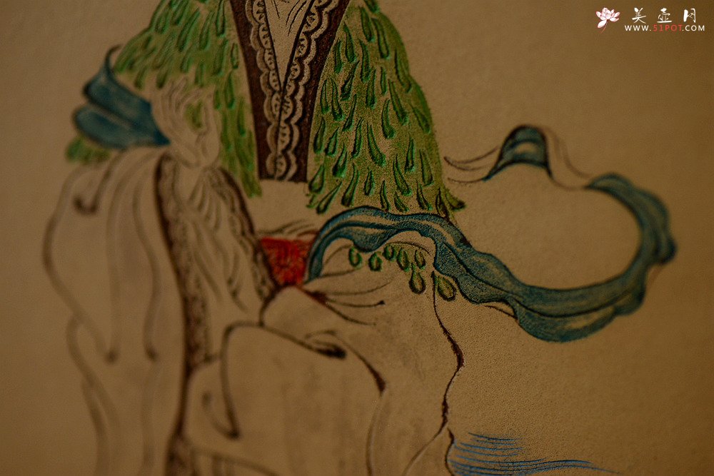 紫砂壶图片：谭华斌精心装饰  壁画 送礼自珍佳作 - 美壶网