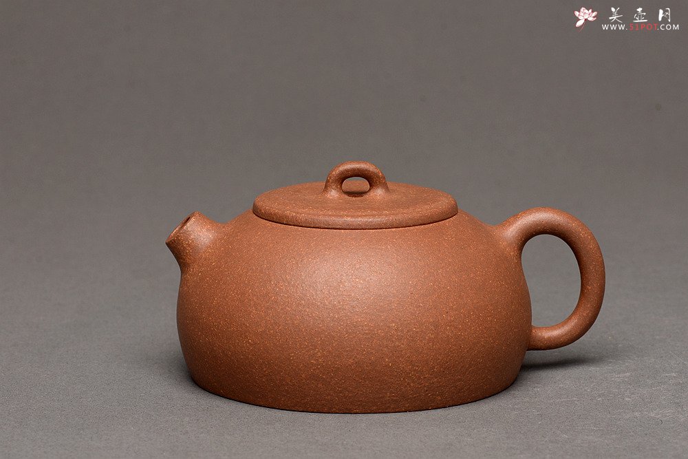 紫砂壶图片：张悦全手作品 段泥石权壶 优质老段 别有风味 实用可人 - 美壶网