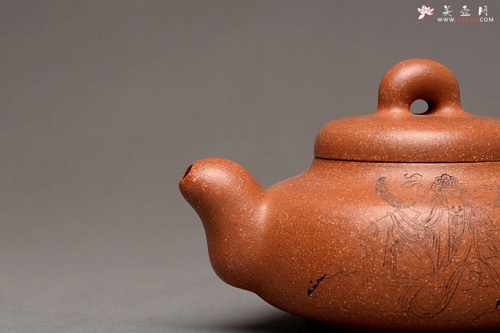 紫砂壶图片：精品 道洪风格 出水如柱 全手玉璧 获奖作品 - 美壶网