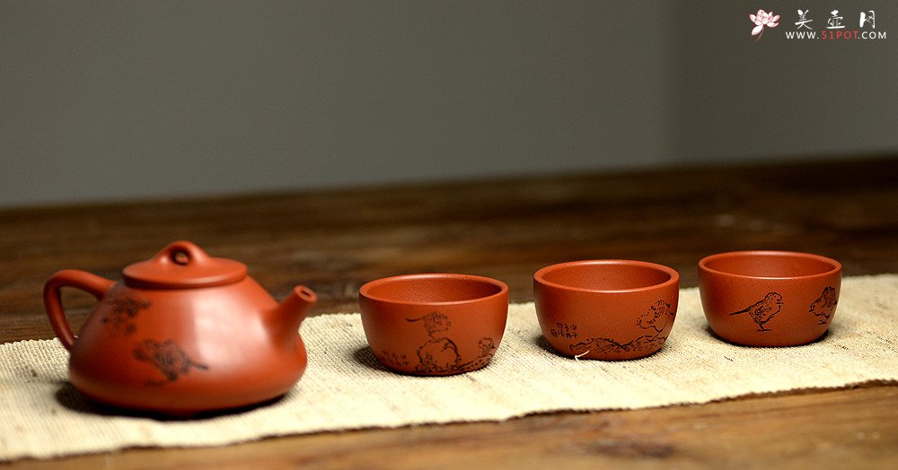 紫砂壶图片： 自用最佳 八大风格品茗杯~ 一套好玩~ - 美壶网