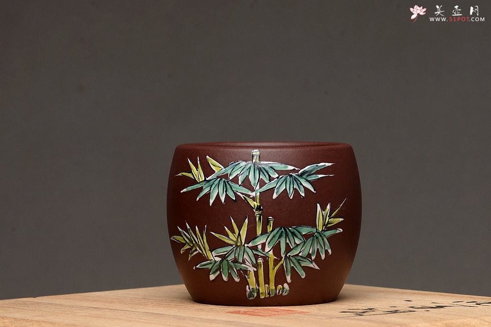 紫砂壶图片：美壶特惠 梅兰竹菊点彩一套精致品茗杯 自用送礼佳品 - 美壶网