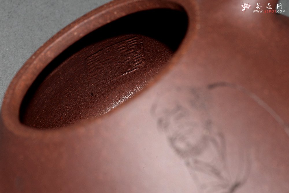 紫砂壶图片：周斌全手作品 游心堂主人精心装饰 子冶石瓢 做工精致 文气佳品 - 美壶网