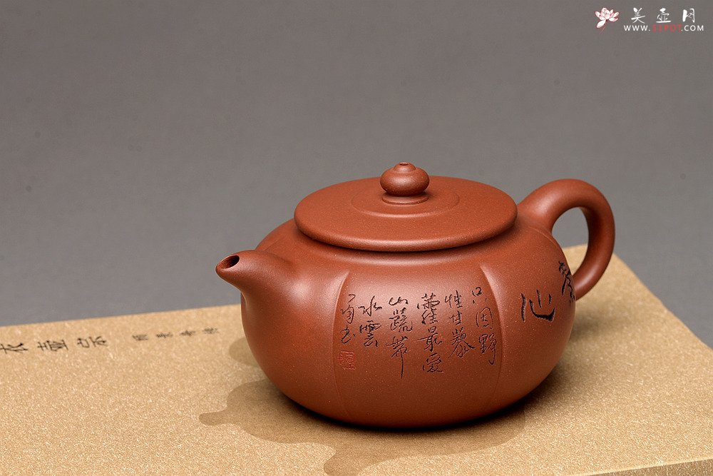 紫砂壶图片：钱伟刚最新作品 饱满 器形端庄 素心 - 美壶网