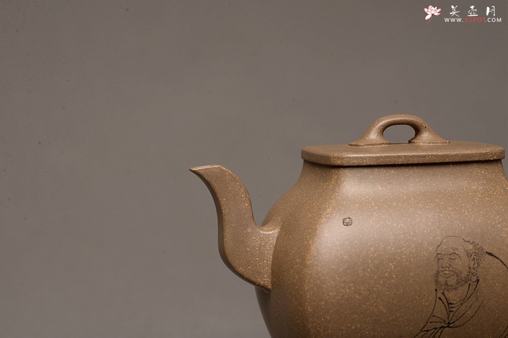 紫砂壶图片：顾文君乙未冬新品 平稳秀美 随方就圆 优质青段 全手雅亭四方 - 美壶网