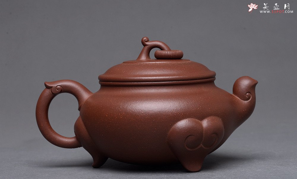 紫砂壶图片：于洪霞全手作品 寓意吉祥 做工精致 俊美实用 三阳开泰 - 美壶网