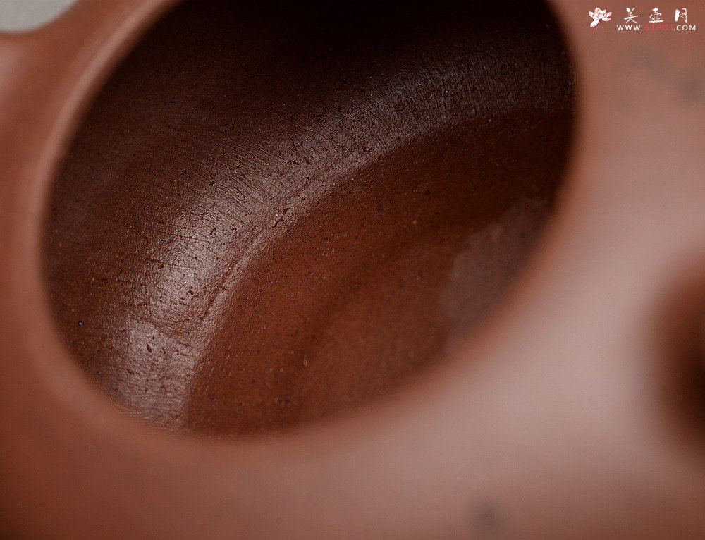 紫砂壶图片：圆润饱满 全手润泉 许嘉年夫人杨米娜全手作品 游心堂精心刻绘 - 美壶网