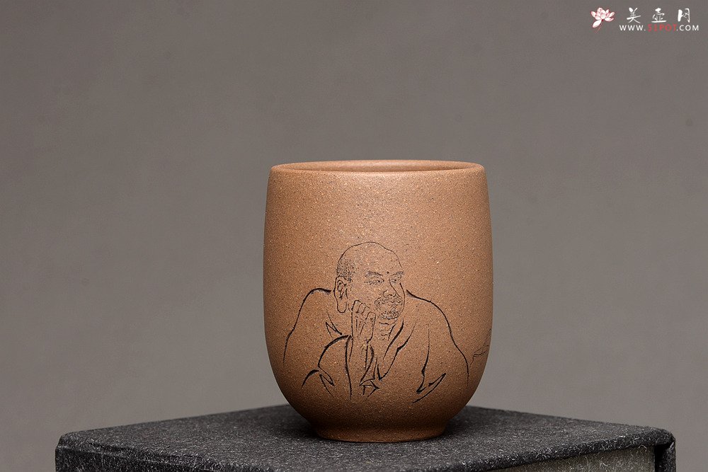 紫砂壶图片：美壶特惠 游心堂主人精刻 高档套组杯 6个一组  送礼自玩佳品~ - 美壶网