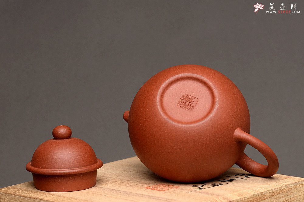 紫砂壶图片：美壶特惠 优质红皮龙 传统经典 寿珍掇球 - 美壶网
