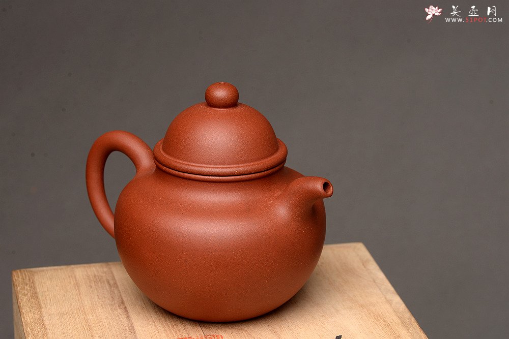 紫砂壶图片：美壶特惠 优质红皮龙 传统经典 寿珍掇球 - 美壶网