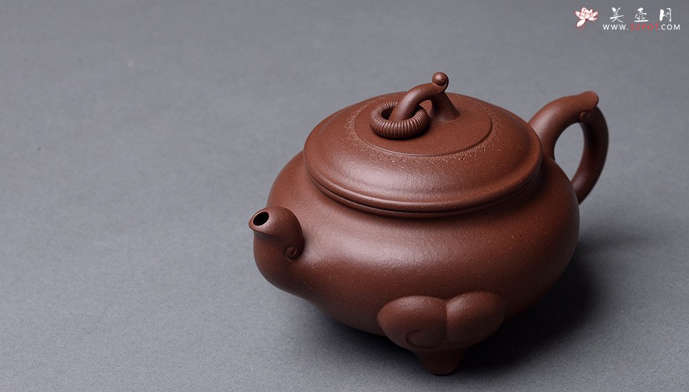 紫砂壶图片：于洪霞全手作品 寓意吉祥 做工精致 俊美实用 三阳开泰 - 美壶网