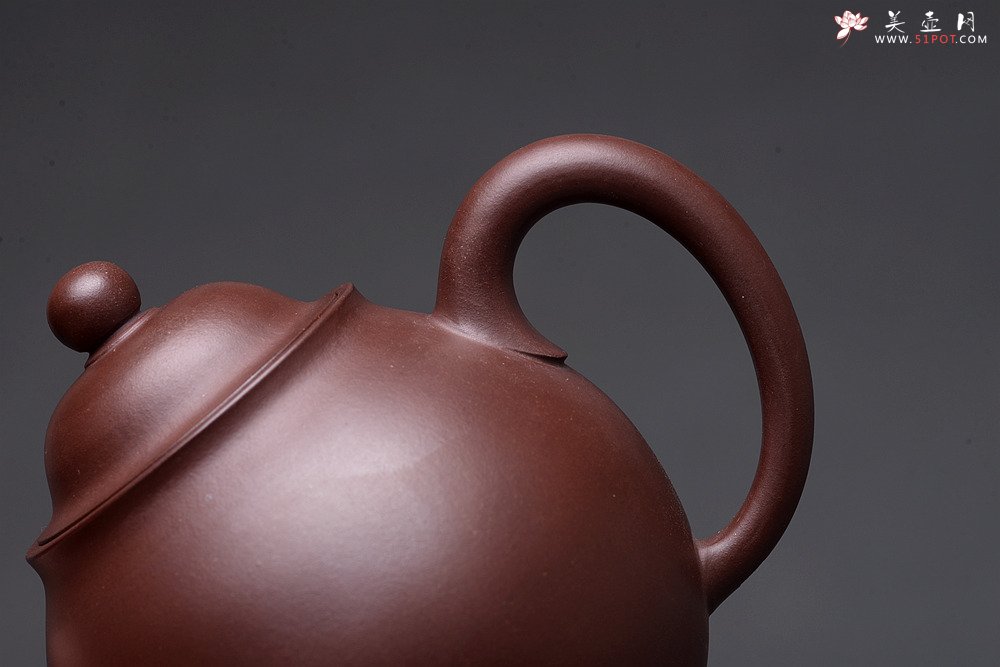 紫砂壶图片：婀娜多姿 柔美秀雅  全手高灯 精品老紫泥 - 美壶网