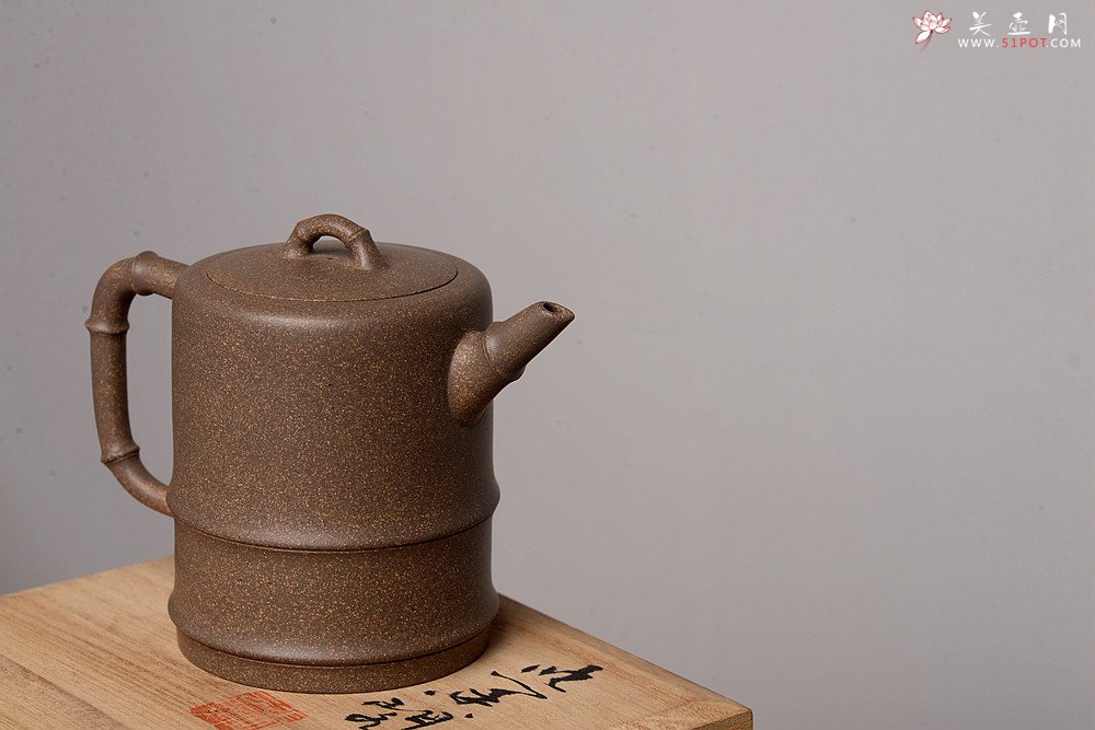 紫砂壶图片：钱建荷丙申年全手新作 寓意吉祥  优质青段 竹韵清风 节节高升 - 美壶网