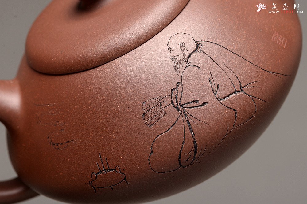 紫砂壶图片：钱伟刚新品 灵巧喜人 实用佳品 禅语 - 美壶网