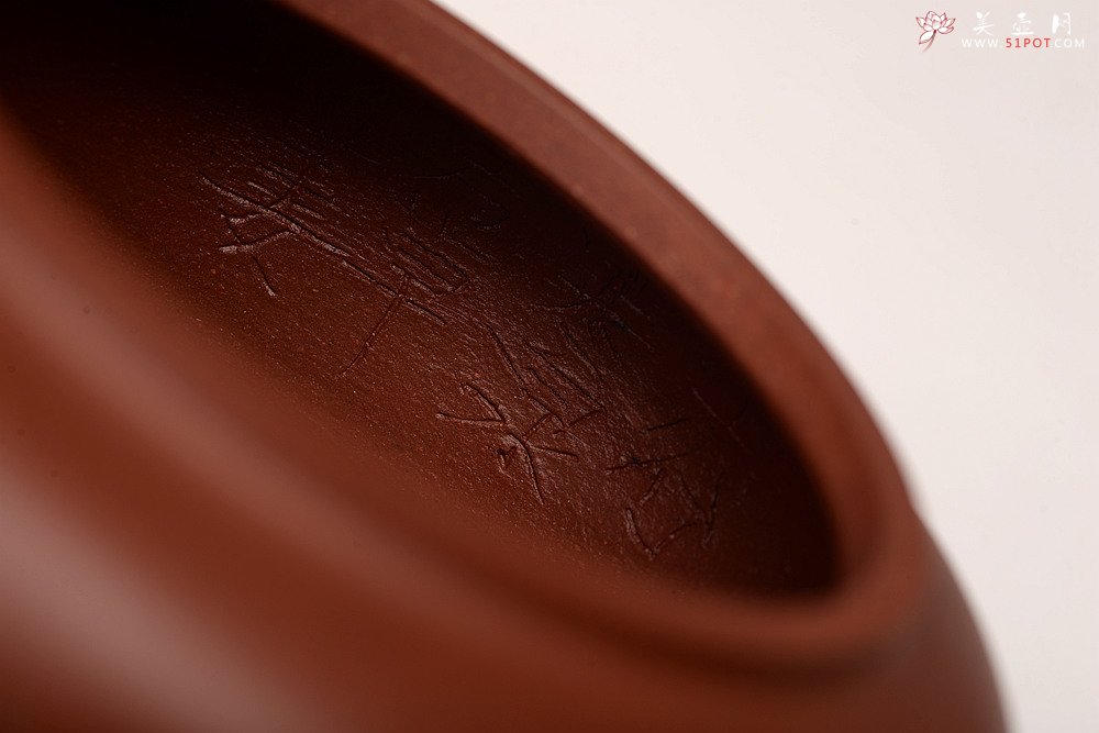 紫砂壶图片：詹黎明乙未秋全手精品 怀古井栏 陆逸舟文心装饰 素雅耐品 大口实用 - 美壶网