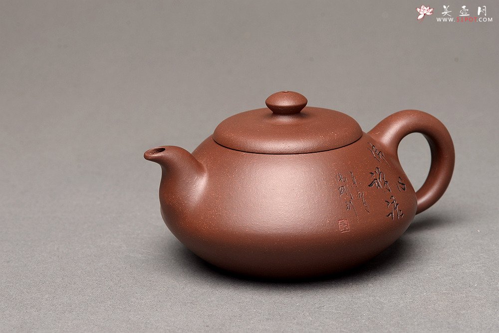 紫砂壶图片：钱伟刚新品 灵巧喜人 实用佳品 禅语 - 美壶网