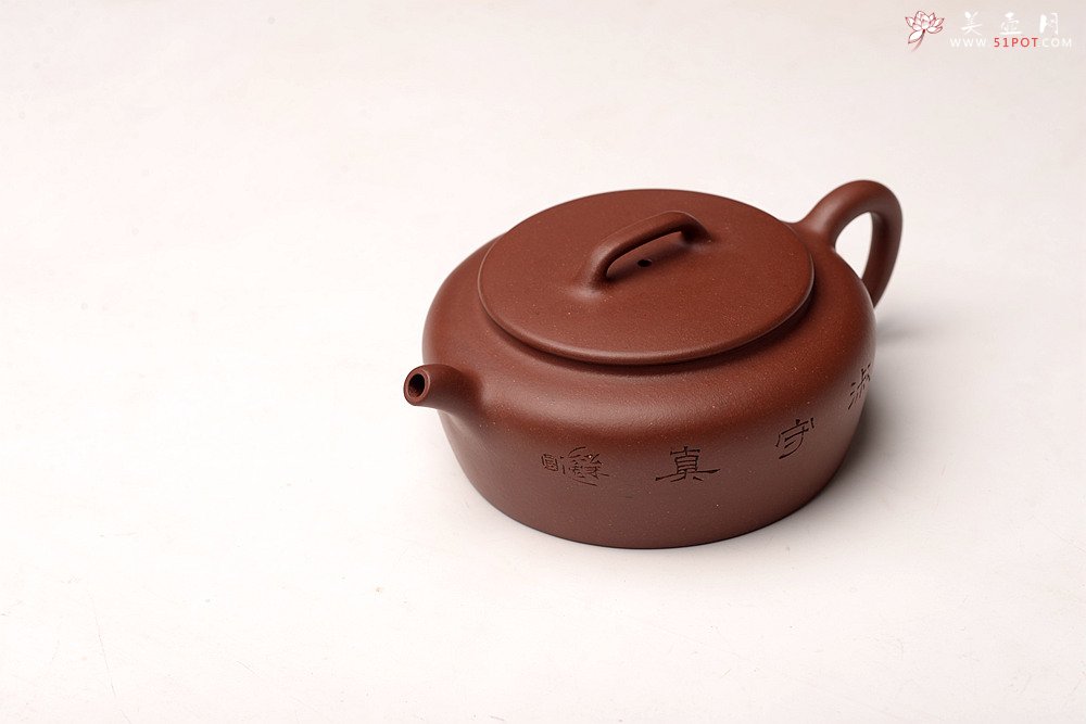 紫砂壶图片：詹黎明乙未秋全手精品 怀古井栏 陆逸舟文心装饰 素雅耐品 大口实用 - 美壶网