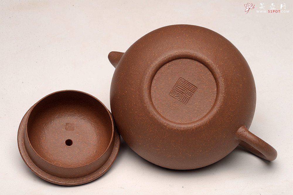 紫砂壶图片：张悦全手作品 优质老段泥 传统经典 全手仿古 - 美壶网