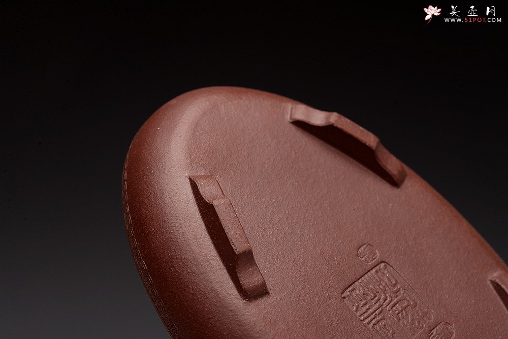 紫砂壶图片：张秋平 菖蒲腰圆小盆 微型盆 全手制作 14*8.5*2.5cm - 美壶网