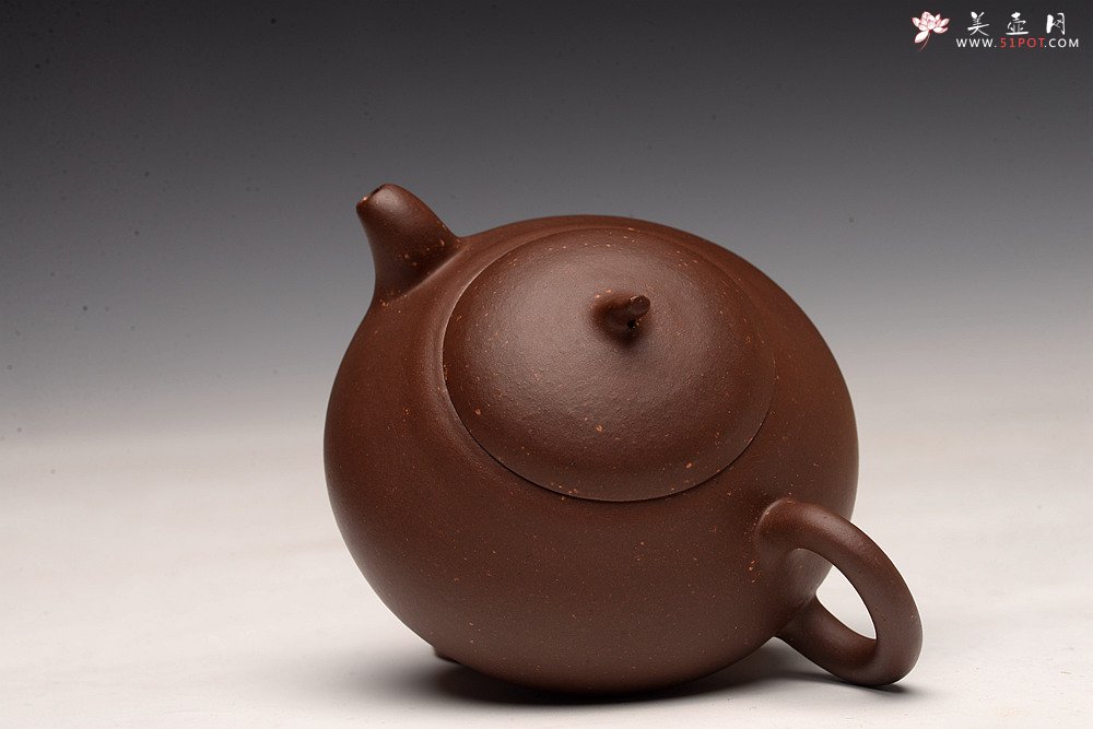 紫砂壶图片：张悦乙未年冬全手作品 调砂老紫泥~全手小瓜 颇具韵律  实用可人 - 美壶网
