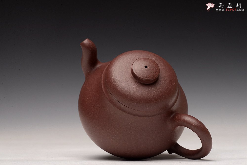 紫砂壶图片：美壶特惠 线条优美 敦厚可人 古樽 - 美壶网