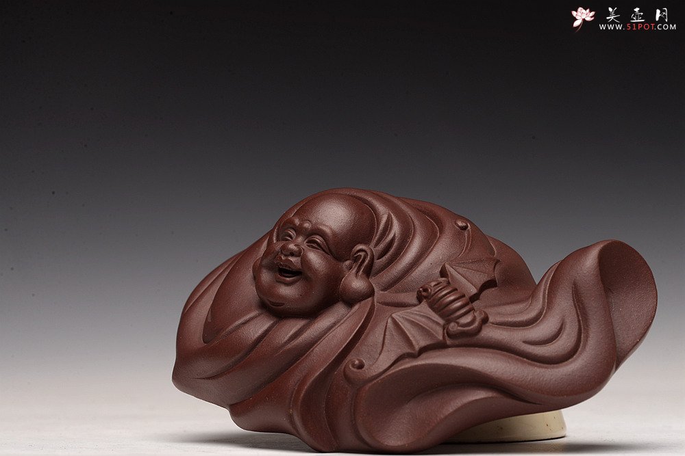 紫砂壶图片：做工精致 泥料优秀 福在眼前 笔架or茶宠or镇纸 - 美壶网