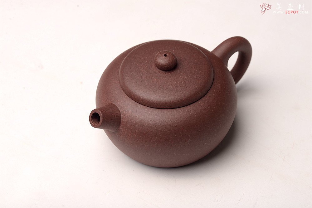 紫砂壶图片：鸿渝山房新品 美壶特惠   拙朴之风 杀茶利器 茶人最爱 矮巨轮 - 美壶网