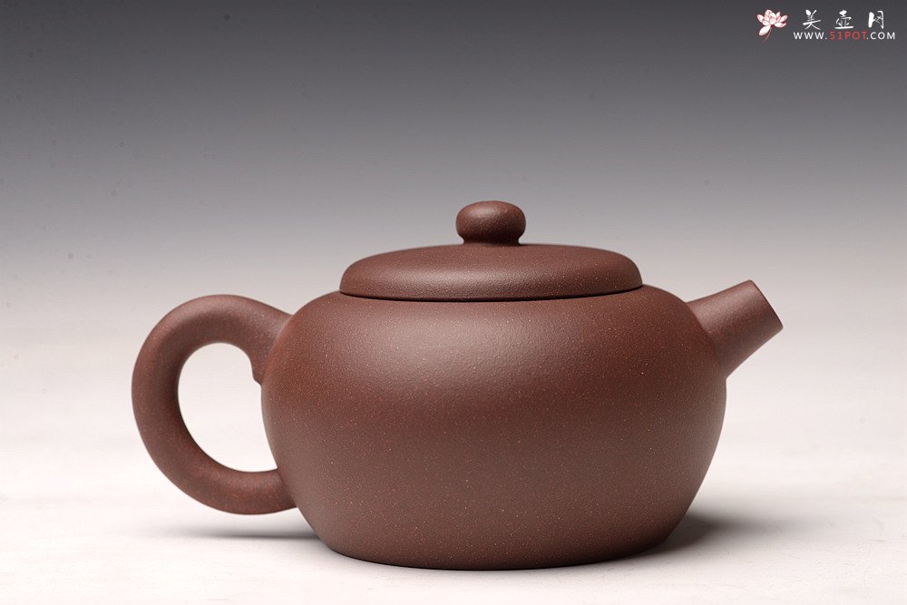 紫砂壶图片：鸿渝山房新品 美壶特惠   拙朴之风 杀茶利器 茶人最爱 矮巨轮 - 美壶网