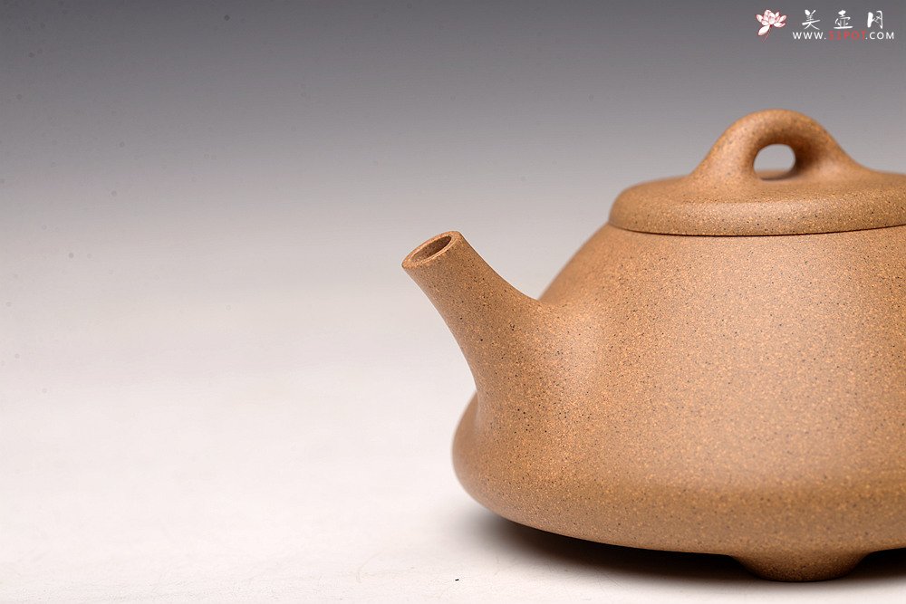 紫砂壶图片：丙申新品 美壶特惠 骨感段泥小石瓢 140cc 岩茶、普洱利器 - 美壶网