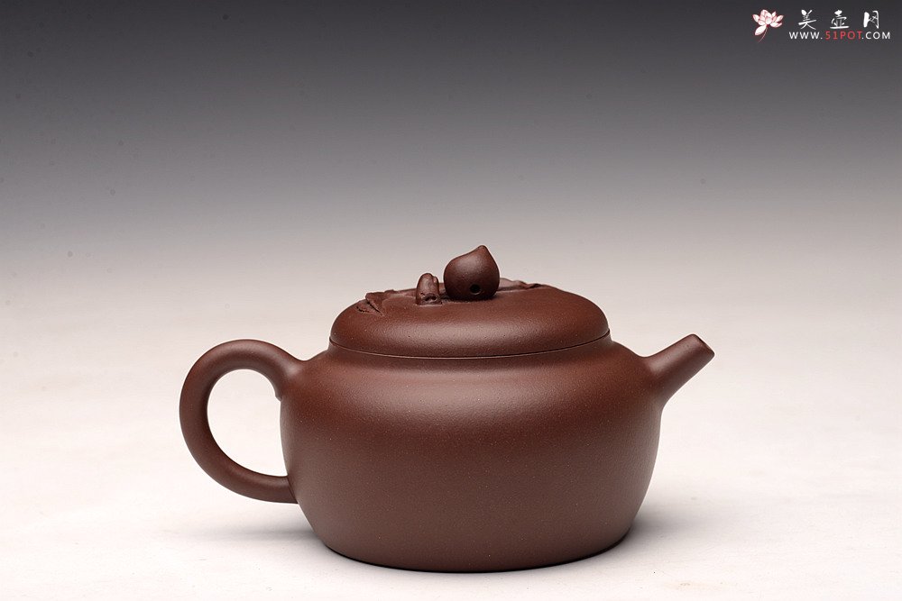紫砂壶图片：全手桃缘 祝寿送礼佳品 寿桃初熟，寿满三千 - 美壶网