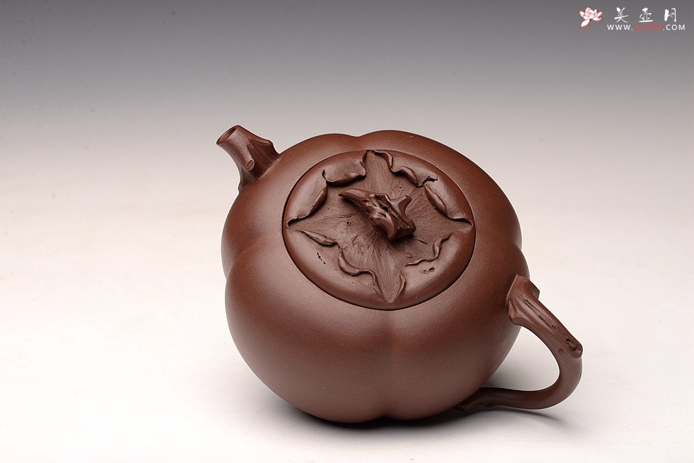 紫砂壶图片：潘丹初丙申春精品 筋囊花货 全手大玉柿 气度饱满 逸品之作 值得珍藏 - 美壶网