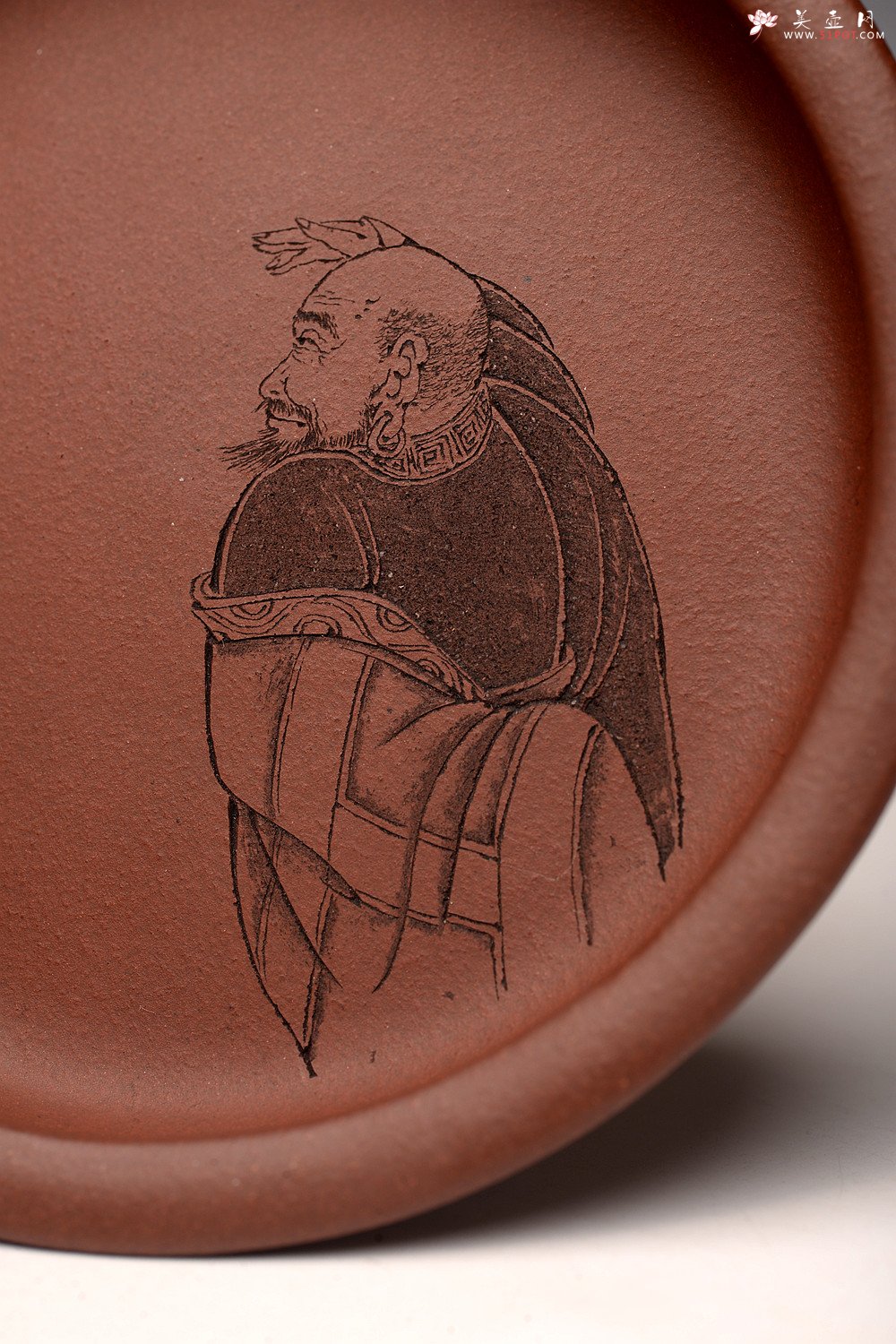 紫砂壶图片：精品紫砂杯 用料做工考究 游心堂主人精刻 送礼自用均佳 仅6套 - 美壶网