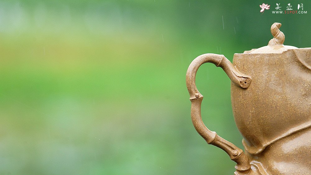 紫砂壶图片：林秀明丙申夏全手原创 摹竹韵寓隐逸之风  隐逸 养怡之福可得永年 - 美壶网