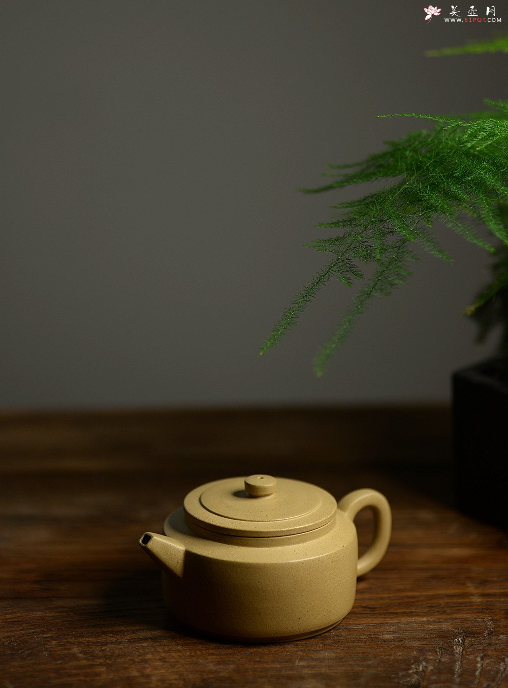 紫砂壶图片：耿其群全手精品 单片拍打 纯净本绿 传统经典 周盘 - 美壶网