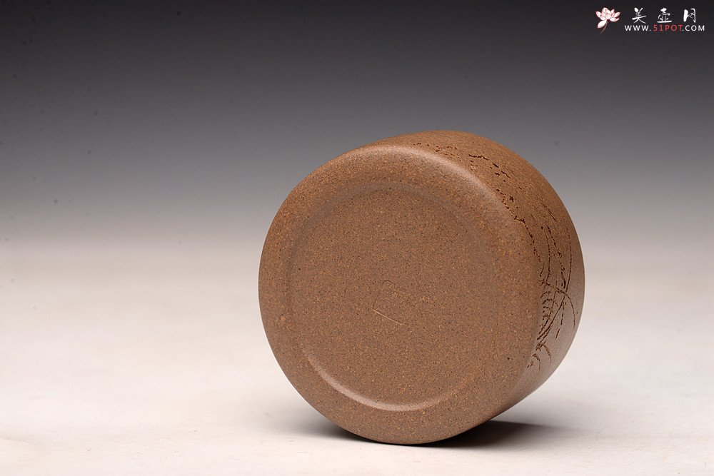 紫砂壶图片：原矿段泥 扳指杯  - 美壶网