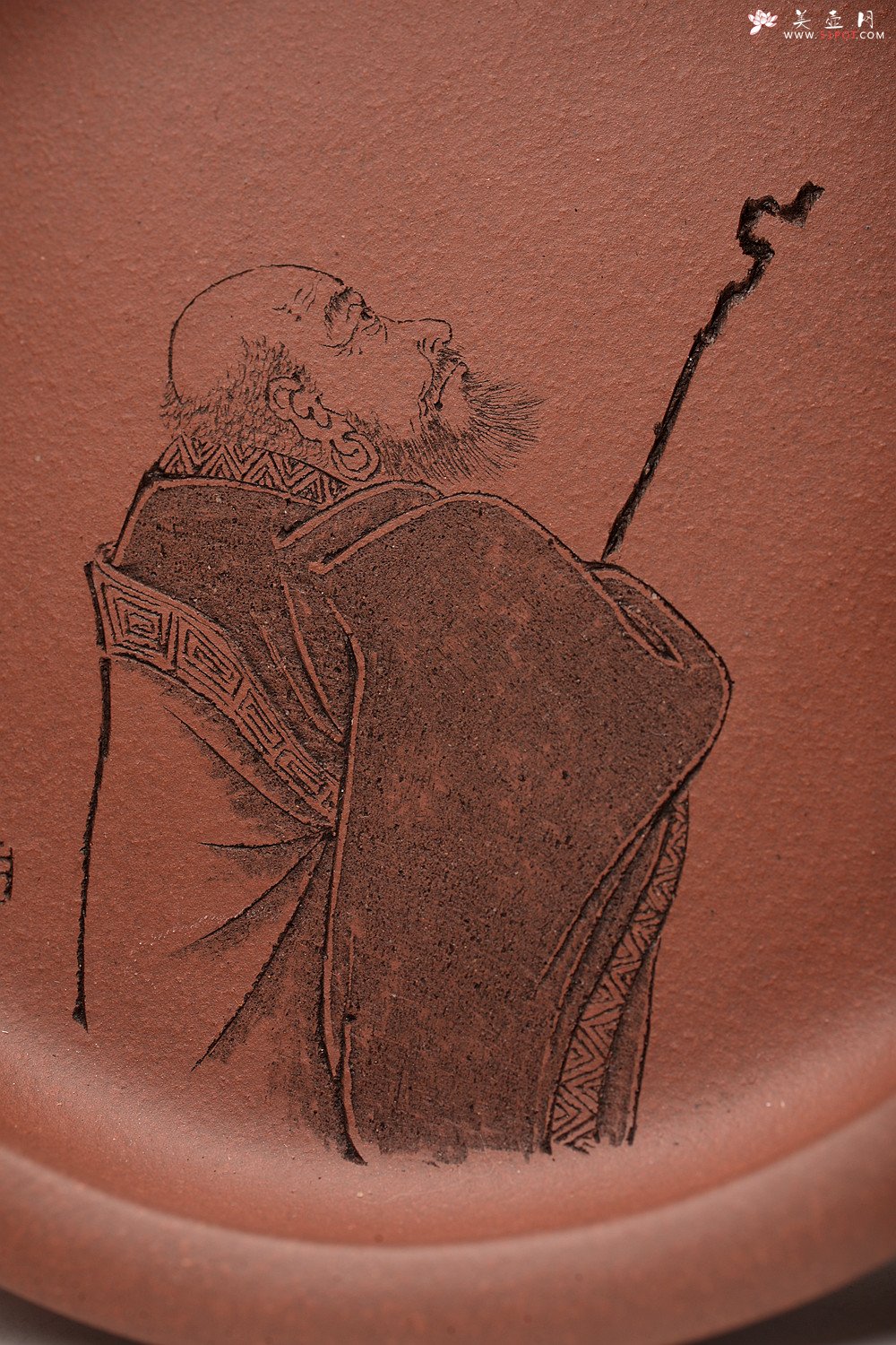 紫砂壶图片：精品紫砂杯 用料做工考究 游心堂主人精刻 送礼自用均佳 仅6套 - 美壶网