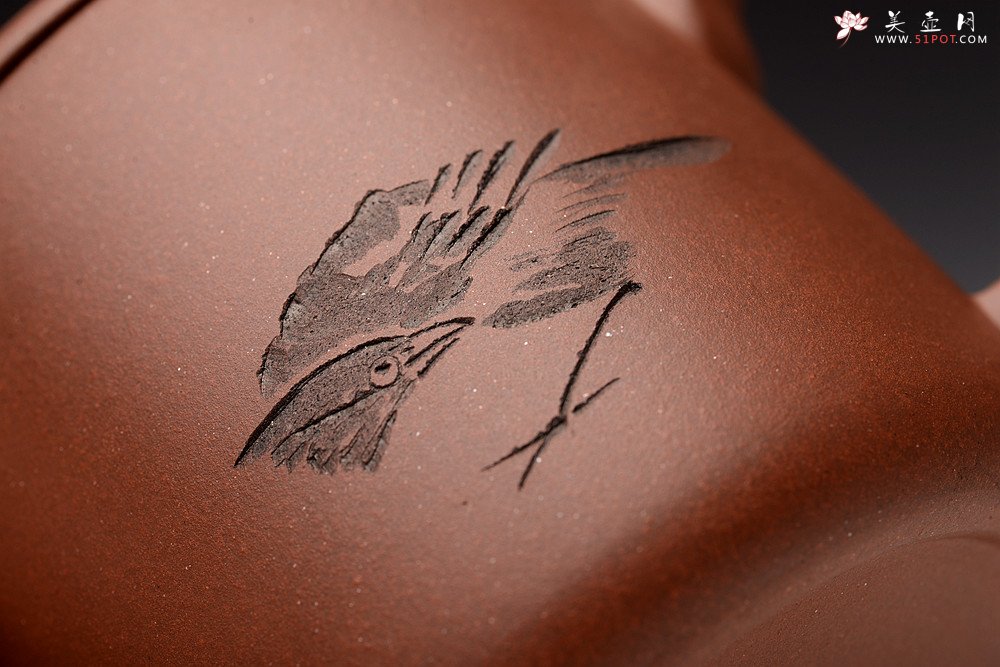 紫砂壶图片： 陆轶舟老师精刻 好料盖杯 精工  - 美壶网