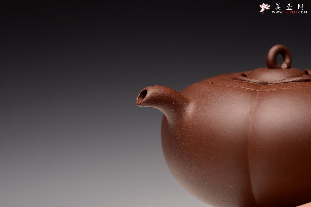 紫砂壶图片：潘丹初丙申夏精品 筋囊花货 全手玉柿二式 秀美逸品 爱不释手的精品 - 美壶网